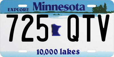 MN license plate 725QTV