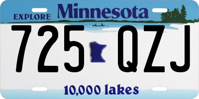 MN license plate 725QZJ