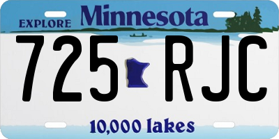 MN license plate 725RJC
