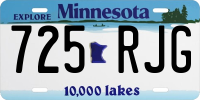 MN license plate 725RJG