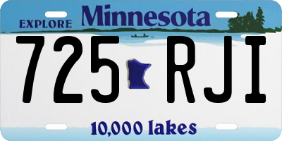 MN license plate 725RJI