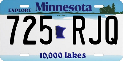 MN license plate 725RJQ