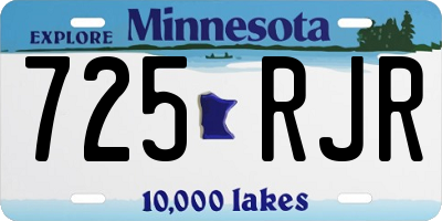 MN license plate 725RJR