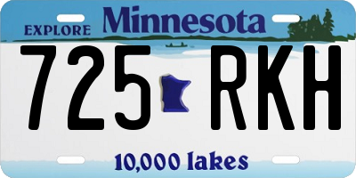 MN license plate 725RKH