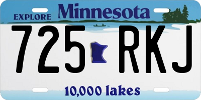 MN license plate 725RKJ
