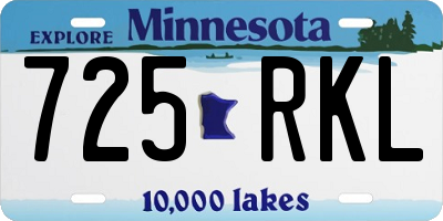 MN license plate 725RKL