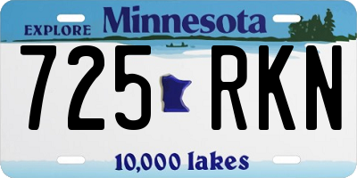 MN license plate 725RKN