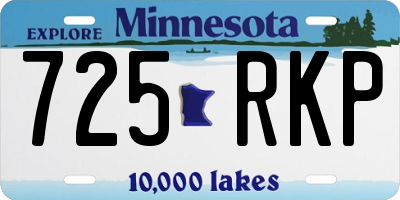 MN license plate 725RKP