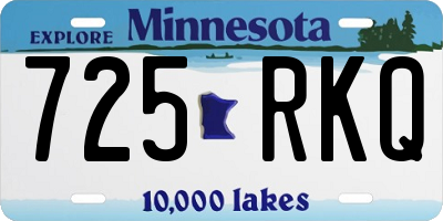 MN license plate 725RKQ