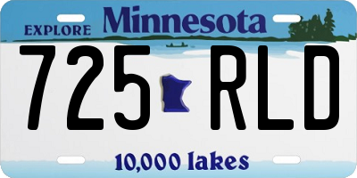 MN license plate 725RLD