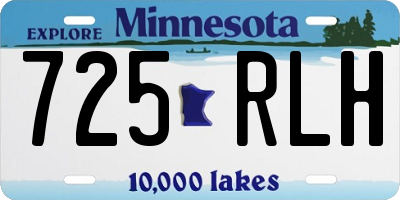 MN license plate 725RLH