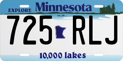 MN license plate 725RLJ