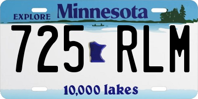 MN license plate 725RLM