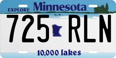 MN license plate 725RLN