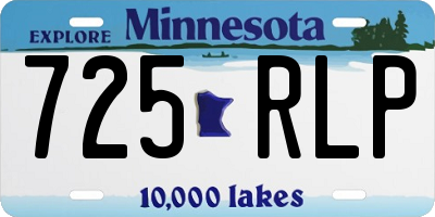 MN license plate 725RLP