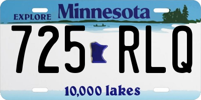 MN license plate 725RLQ