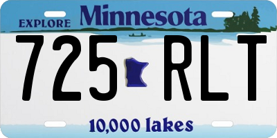 MN license plate 725RLT