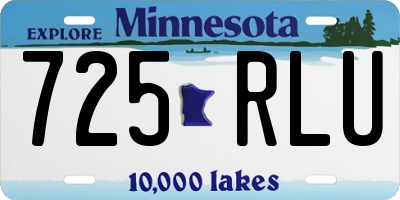 MN license plate 725RLU
