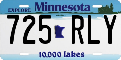 MN license plate 725RLY