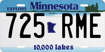 MN license plate 725RME