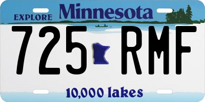 MN license plate 725RMF