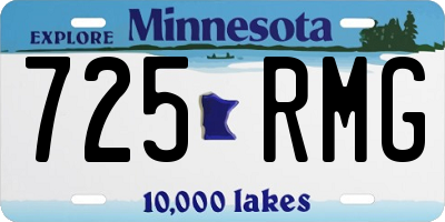 MN license plate 725RMG