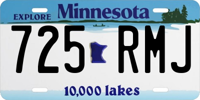 MN license plate 725RMJ