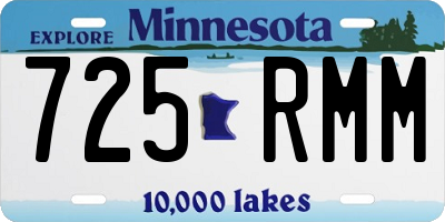 MN license plate 725RMM