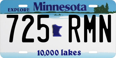MN license plate 725RMN