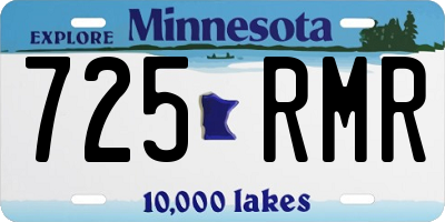 MN license plate 725RMR