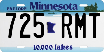 MN license plate 725RMT