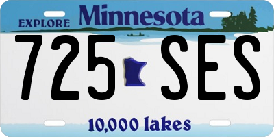 MN license plate 725SES