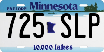 MN license plate 725SLP