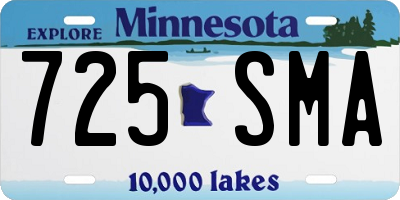 MN license plate 725SMA