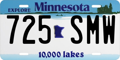 MN license plate 725SMW