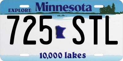 MN license plate 725STL