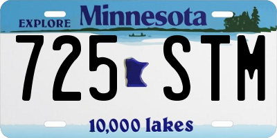 MN license plate 725STM