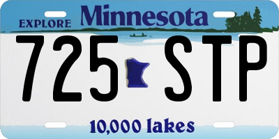 MN license plate 725STP