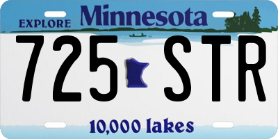 MN license plate 725STR