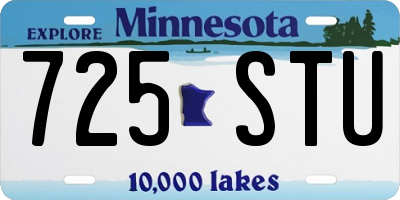 MN license plate 725STU
