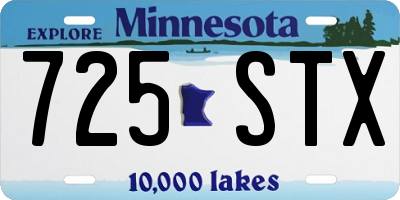 MN license plate 725STX