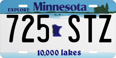 MN license plate 725STZ