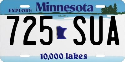 MN license plate 725SUA