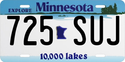MN license plate 725SUJ