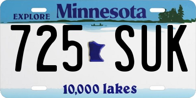 MN license plate 725SUK