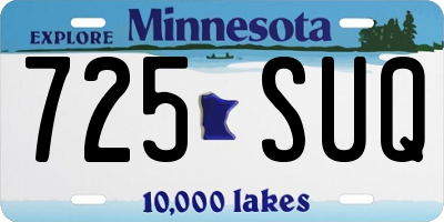 MN license plate 725SUQ