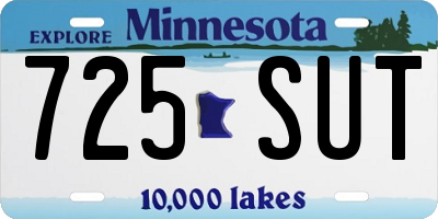 MN license plate 725SUT