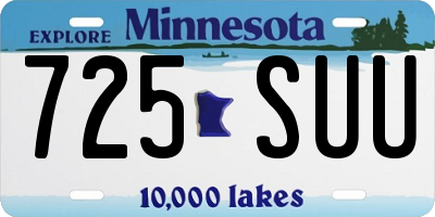 MN license plate 725SUU