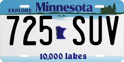 MN license plate 725SUV