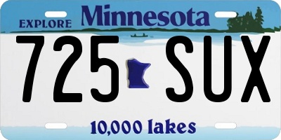 MN license plate 725SUX